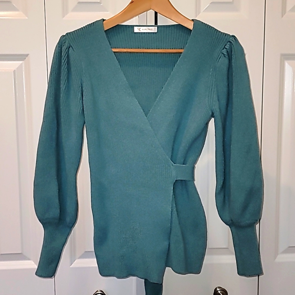 KIRUNDO | Kimono style wrap sweater | L